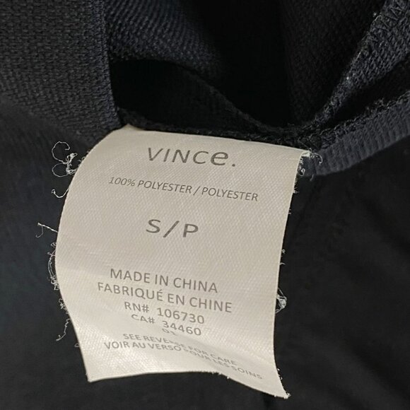 VINCE. IVORY WHITE BLACK COLORBLOCK SLEEVELESS SHIFT DRESS - S - Picture 9 of 9